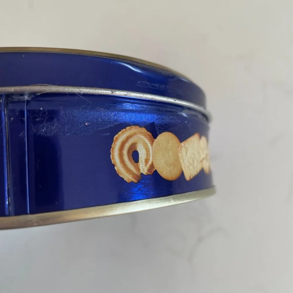 3 Danish Style Butter Cookie Tins 4 oz Empty EUC